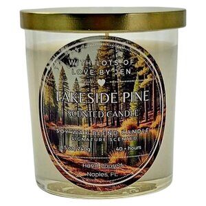 With Lots Of Love By Jen Lakeside Pine Scented Candle